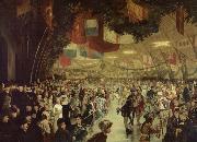 William Notman Skating Carnival, Victoria Rink. This event was staged in honour of Prince Arthur France oil painting artist